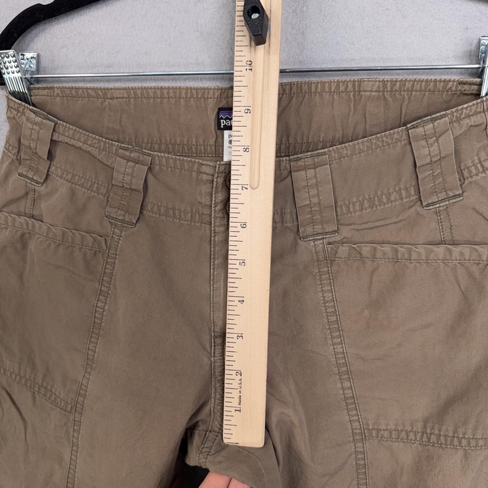 Patagonia Shorts Womens 0 Brown Organic Cotton Utility Hiking Bermuda Roll Tab - Picture 12 of 13